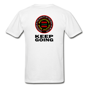 XZAKA - Gildan Ultra Cotton Adult T-Shirt - Keep Going - 02 - white