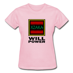 XZAKA - Gildan Ultra Cotton Ladies T-Shirt - Will Power - light pink