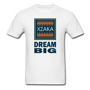 XZAKA - Hanes Adult Tagless T-Shirt - Dream Big - white