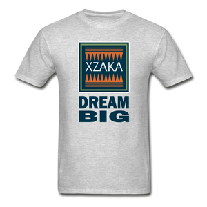 XZAKA - Hanes Adult Tagless T-Shirt - Dream Big - heather gray