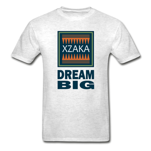 XZAKA - Hanes Adult Tagless T-Shirt - Dream Big - light heather gray