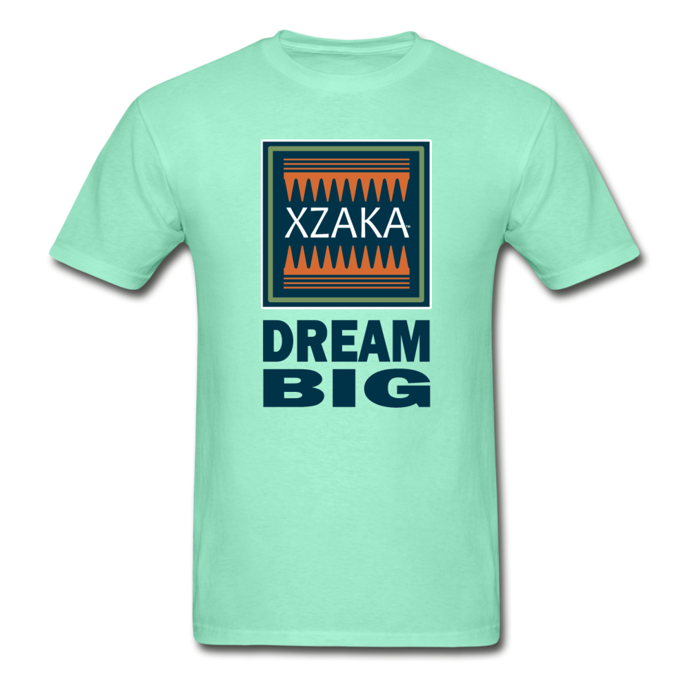 XZAKA - Hanes Adult Tagless T-Shirt - Dream Big - deep mint