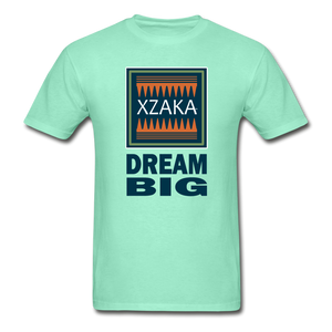 XZAKA - Hanes Adult Tagless T-Shirt - Dream Big - deep mint