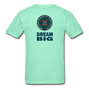 XZAKA - Hanes Adult Tagless T-Shirt - Dream Big - deep mint
