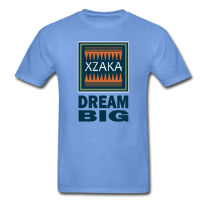 XZAKA - Hanes Adult Tagless T-Shirt - Dream Big - carolina blue