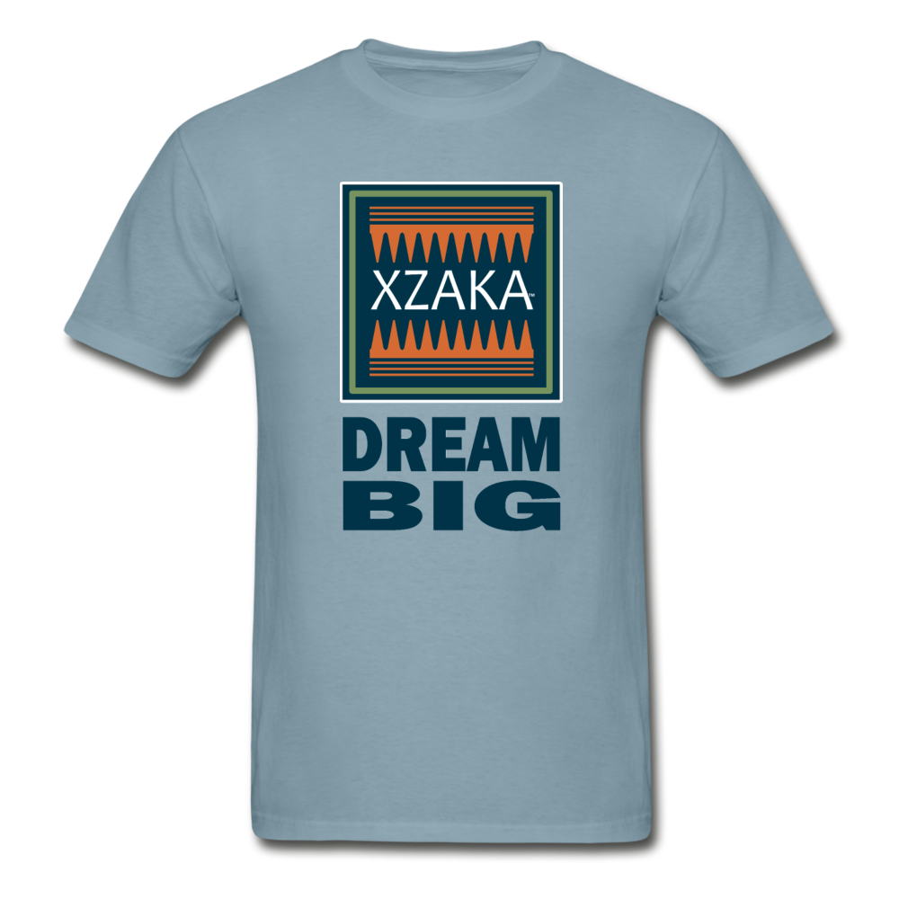 XZAKA - Hanes Adult Tagless T-Shirt - Dream Big - stonewash blue