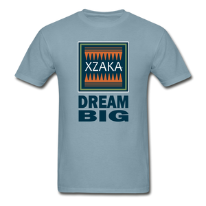 XZAKA - Hanes Adult Tagless T-Shirt - Dream Big - stonewash blue