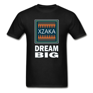 XZAKA - Hanes Adult Tagless T-Shirt - Dream Big -BK - black