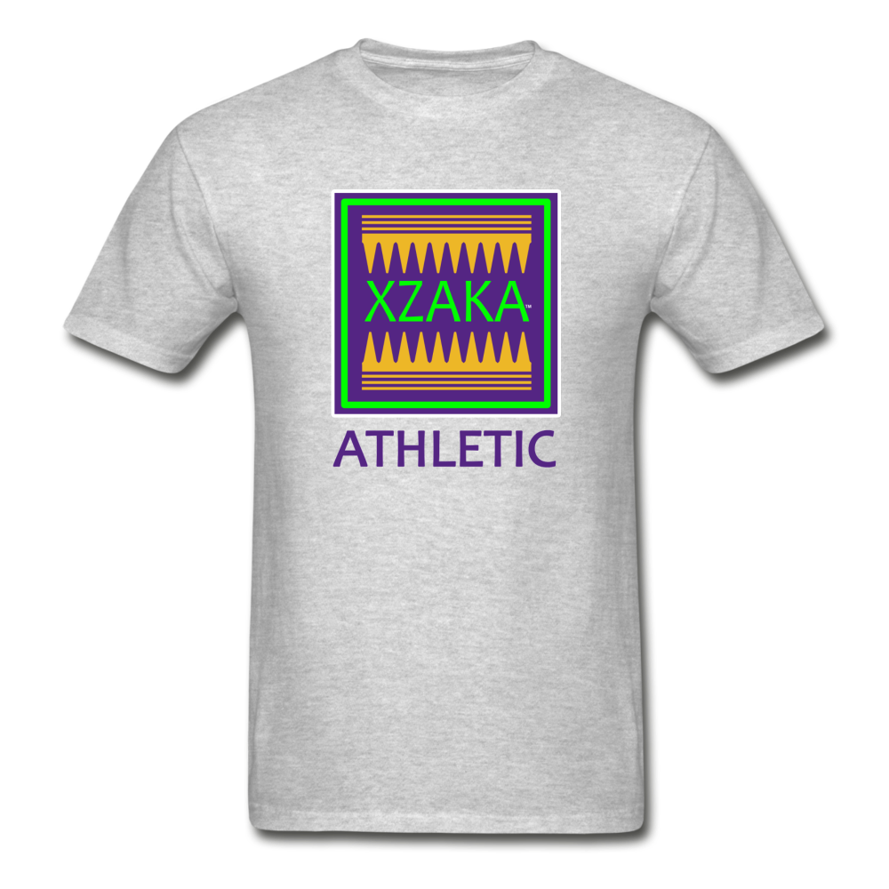 XZAKA - Hanes Adult Tagless T-Shirt - Athletic 112 - heather gray