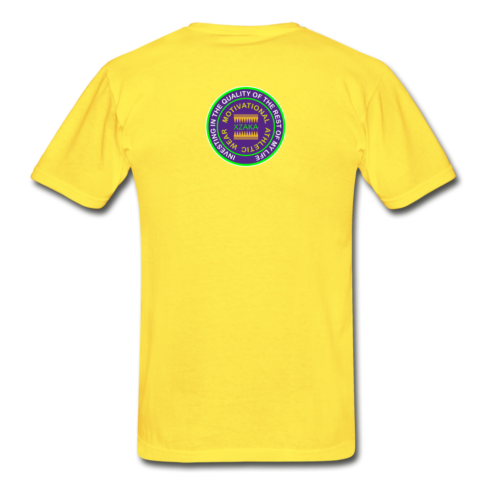 XZAKA - Hanes Adult Tagless T-Shirt - Athletic 112 - yellow