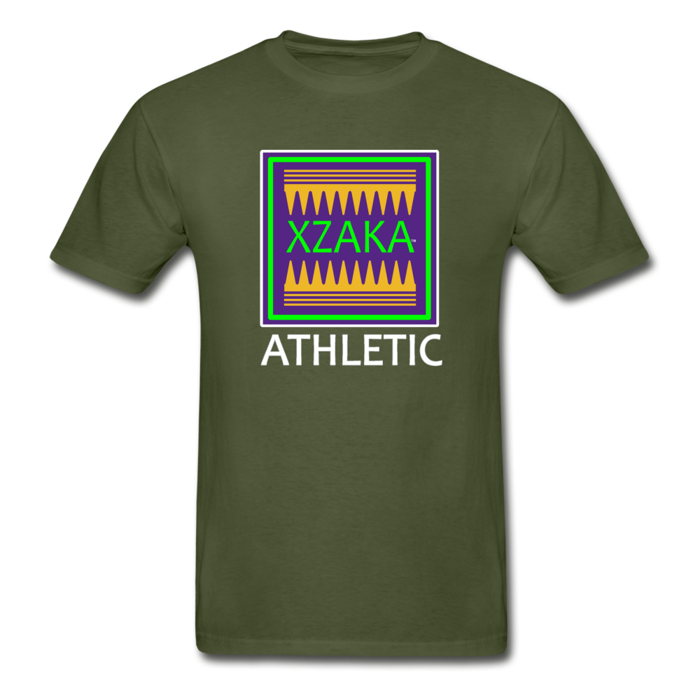 XZAKA - Hanes Adult Tagless T-Shirt - Athletic 112 - military green