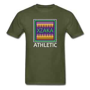 XZAKA - Hanes Adult Tagless T-Shirt - Athletic 112 - military green