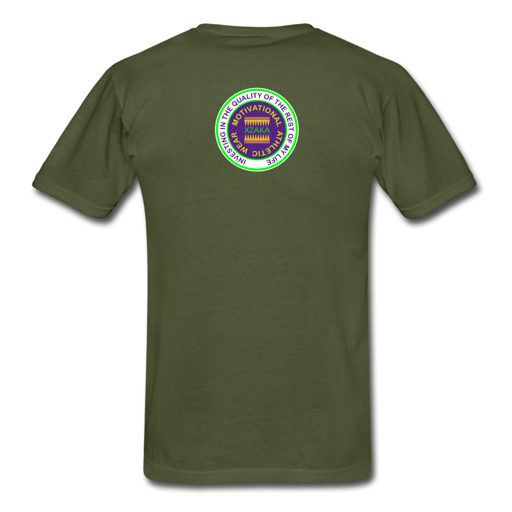 XZAKA - Hanes Adult Tagless T-Shirt - Athletic 112 - military green