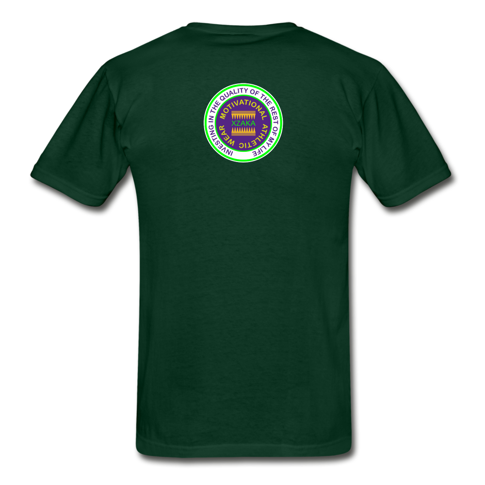 XZAKA - Hanes Adult Tagless T-Shirt - Athletic 112 - forest green