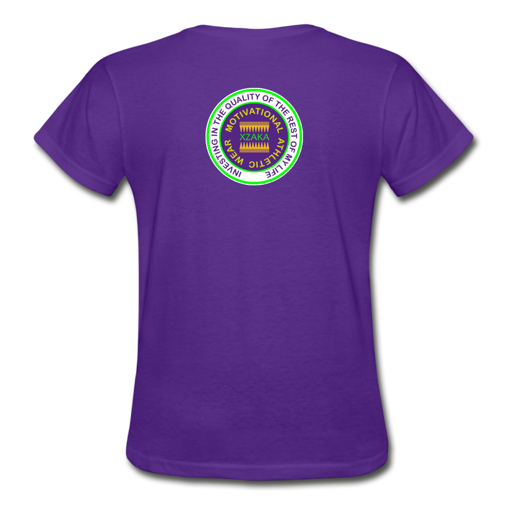XZAKA - Gildan Ultra Cotton Ladies T-Shirt - Athletic 112W-BK - purple