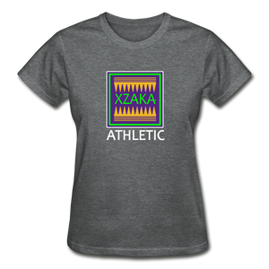XZAKA - Gildan Ultra Cotton Ladies T-Shirt - Athletic 112W-BK - deep heather