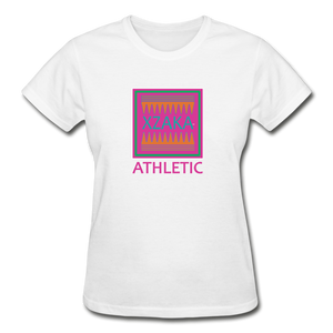 XZAKA- Gildan Ultra Cotton Ladies T-Shirt - Athletic 107W - white