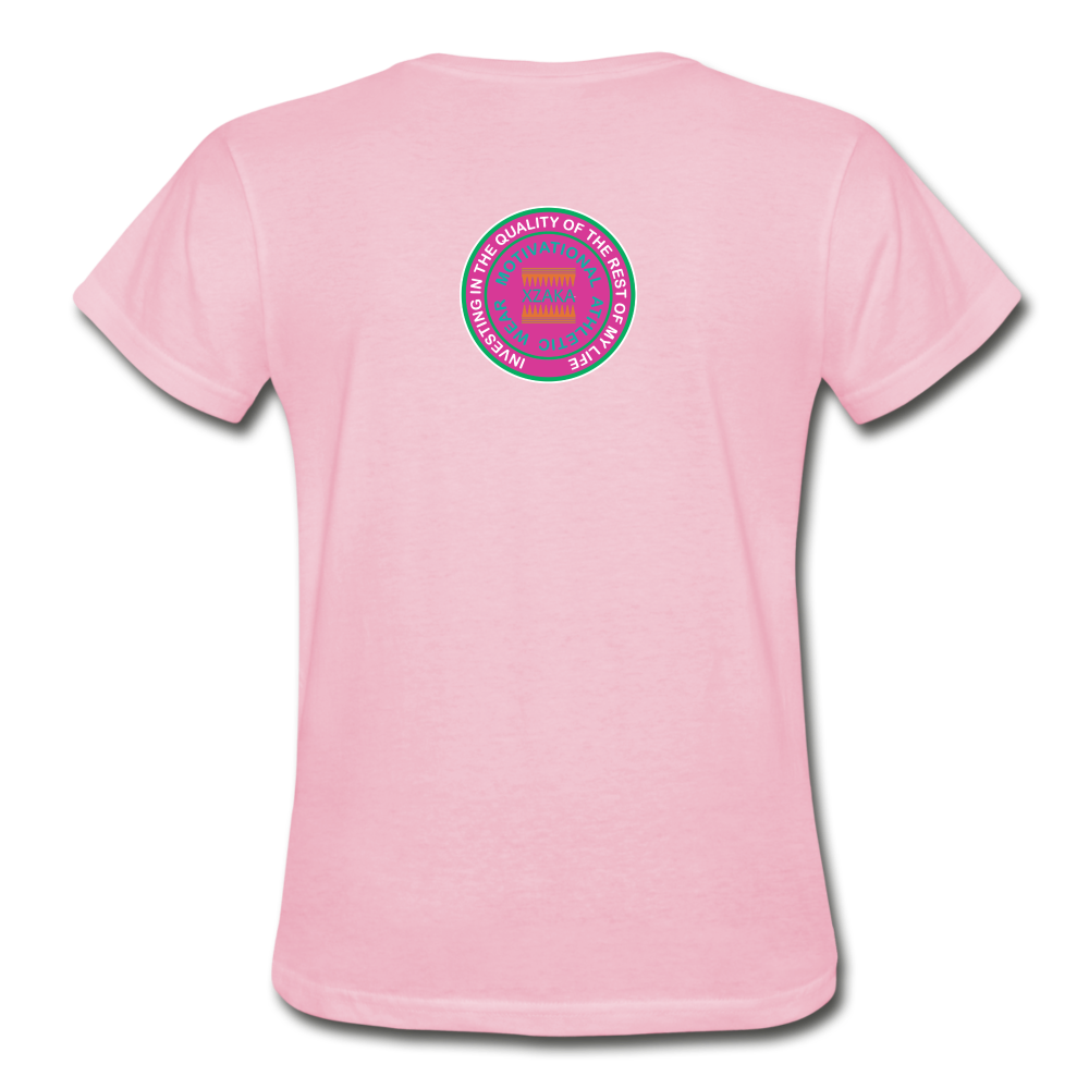 XZAKA- Gildan Ultra Cotton Ladies T-Shirt - Athletic 107W - light pink