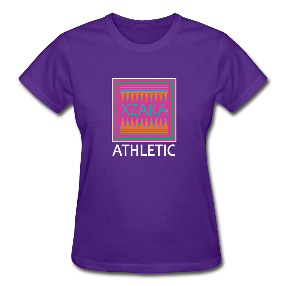 XZAKA - Gildan Ultra Cotton Ladies T-Shirt - Athletic 107W-BK - purple