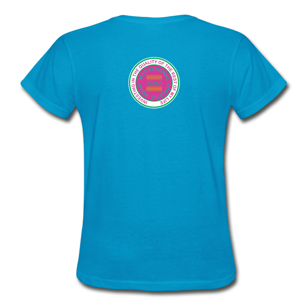 XZAKA - Gildan Ultra Cotton Ladies T-Shirt - Athletic 107W-BK - turquoise