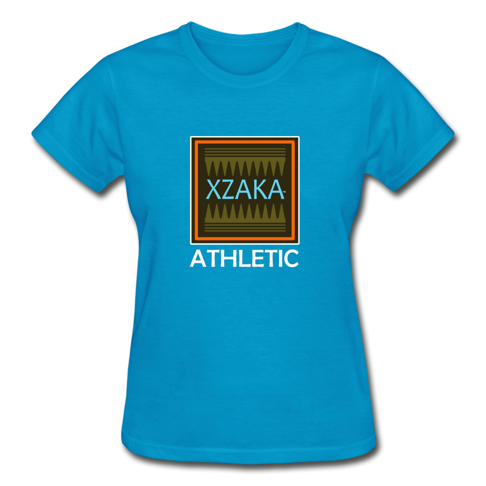 XZAKA - Gildan Ultra Cotton Ladies T-Shirt - Athletic 103W-BK - turquoise