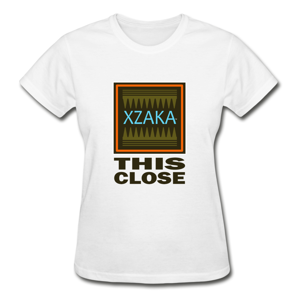 XZAKA - Gildan Ultra Cotton Ladies T-Shirt - This Close - white