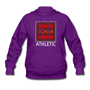 XZAKA - Women's Hoodie - Athletic - BK - purple