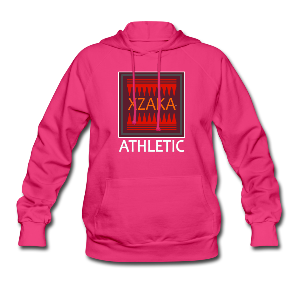 XZAKA - Women's Hoodie - Athletic - BK - fuchsia