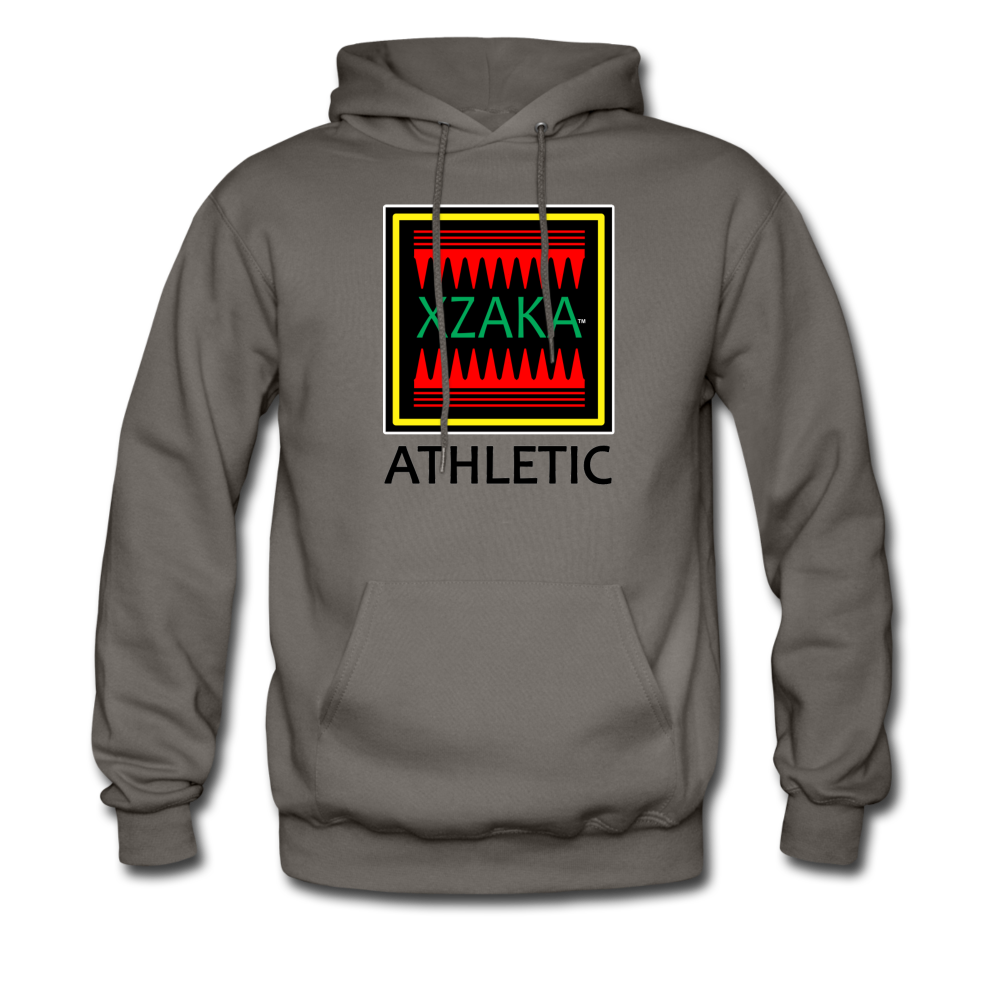 XZAKA - Men's Hoodie - Athletic - RGBG -W - asphalt gray