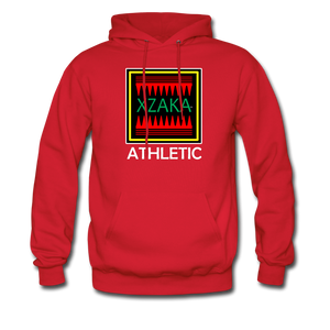 XZAKA - Men's Hoodie - Athletic - RGBG - BK - red