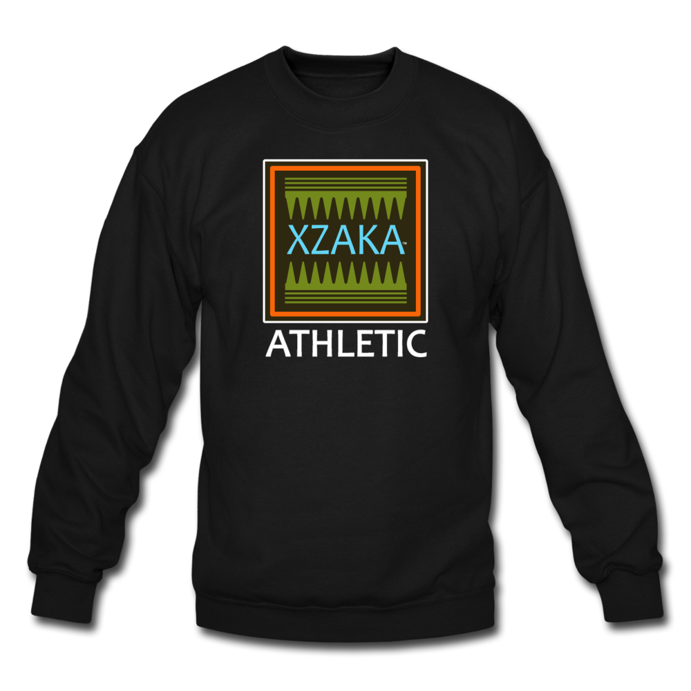 XZAKA - Unisex Crewneck Sweatshirt - Athletic - Blue Ice - BK - black
