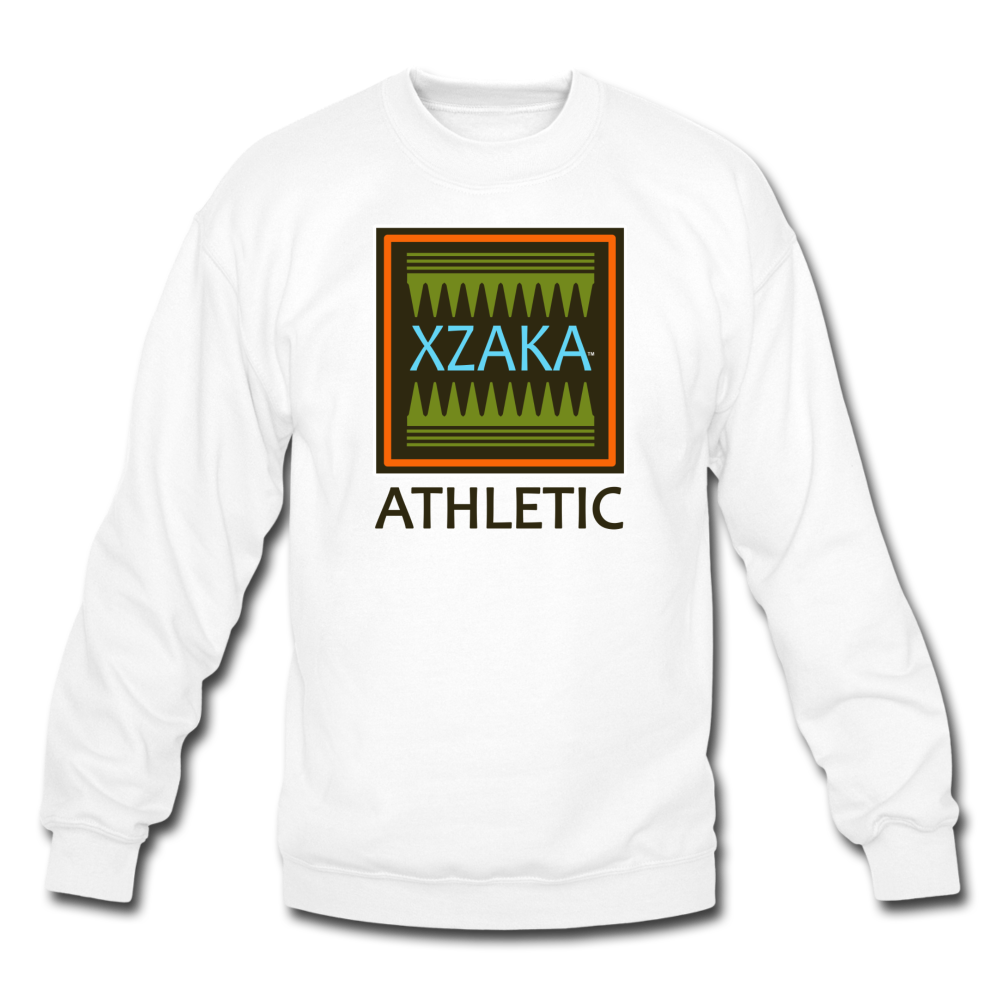 XZAKA - Unisex Crewneck Sweatshirt - Athletic - Blue Ice - W - white