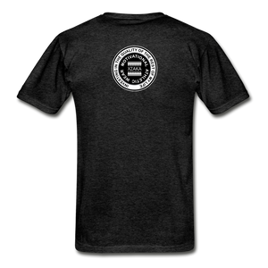 XZAKA - Hanes Adult Tagless T-Shirt - Athletic - B&W -BK - charcoal gray