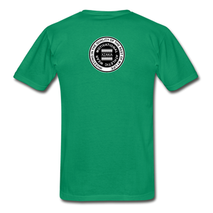 XZAKA - Hanes Adult Tagless T-Shirt - Athletic - B&W -BK - kelly green