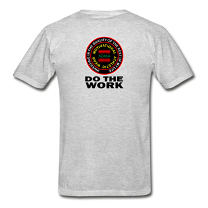 XZAKA - Hanes Adult Tagless T-Shirt - Do The Work - heather gray