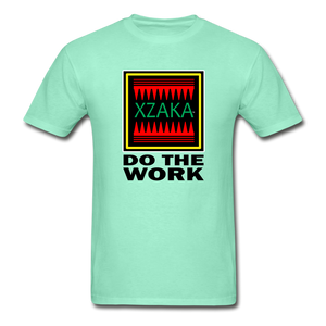 XZAKA - Hanes Adult Tagless T-Shirt - Do The Work - deep mint