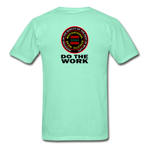XZAKA - Hanes Adult Tagless T-Shirt - Do The Work - deep mint