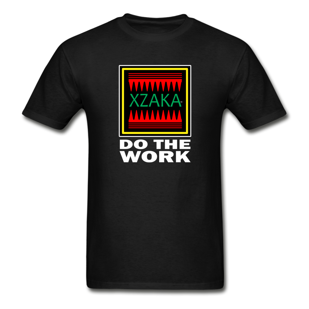 XZAKA - Hanes Adult Tagless T-Shirt -Do The Work - BK - black