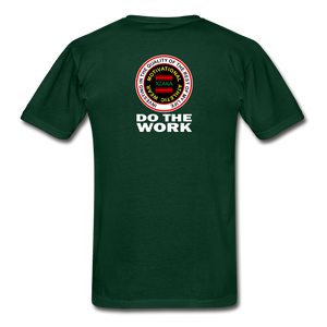 XZAKA - Hanes Adult Tagless T-Shirt -Do The Work - BK - forest green