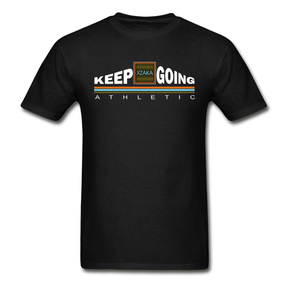 XZAKA - Hanes Adult Tagless T-Shirt - Keep Going - ENV-BK - black
