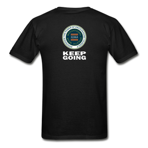 XZAKA - Hanes Adult Tagless T-Shirt - Keep Going - ENV-BK - black