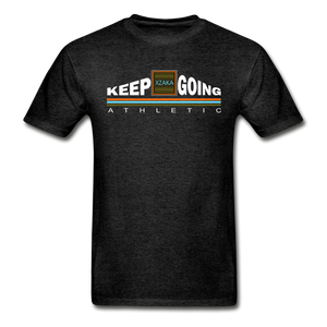 XZAKA - Hanes Adult Tagless T-Shirt - Keep Going - ENV-BK - charcoal gray