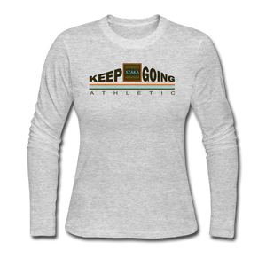 XZAKA - Women's Long Sleeve Jersey T-Shirt - Keep Going ENV - gray
