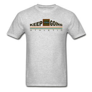 XZAKA - Hanes Adult Tagless T-Shirt - Keep Going - ENV-WH - heather gray