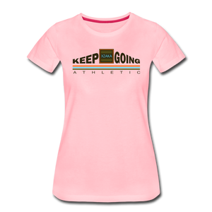 XZAKA - Women’s Premium T-Shirt - Keep Going - ENV-WH - pink