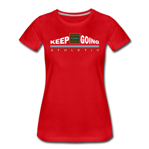 XZAKA - Women’s Premium T-Shirt - Keep Going - ENV-BK - red