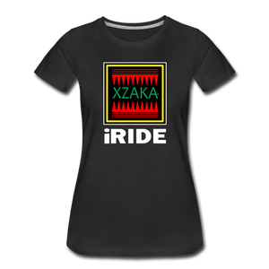 XZAKA - Women’s Premium T-Shirt - iRIDE- BK - black