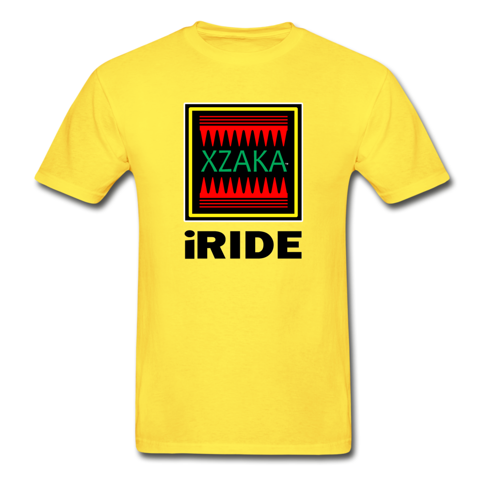 XZAKA - Hanes Adult Tagless T-Shirt - iRIDE -WH - yellow