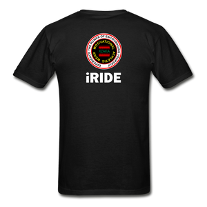 XZAKA - Hanes Adult Tagless T-Shirt - iRIDE - BK - black