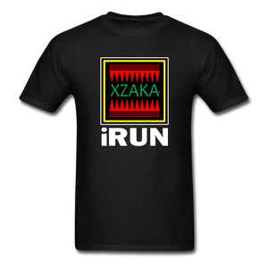 XZAKA - Hanes Adult Tagless T-Shirt - iRUN - BK - black